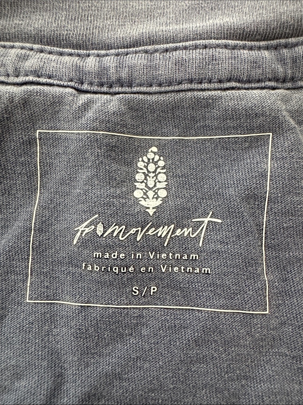 FP Movement by Free People Washed Blue Cropped Short Sleeve Tee - Picture 2 of 13